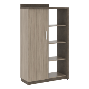 Шкаф СФ-534171 Бетон чикаго тем F187 ST9/Дрифтвуд H3090 ST22 1037х454,5х1770 WOOD&STONE