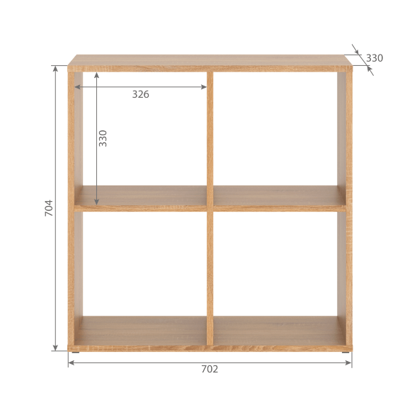 Стеллаж SH 7070 Дуб Сонома светлый 702х330х700 COMP в Балашихе 