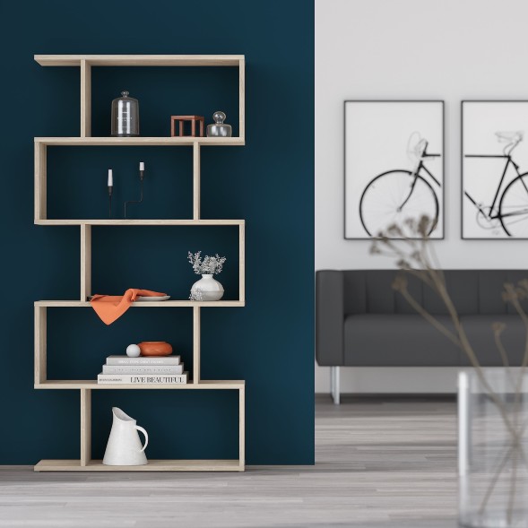 Стеллаж SH 7346 Дуб Сонома светлый 730х250х1416 COMP в Балашихе 