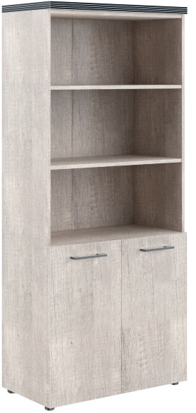 Шкаф с 1 комплектом глухих малых дверей и топом THC 85.5 Дуб Каньон 854х452х1968