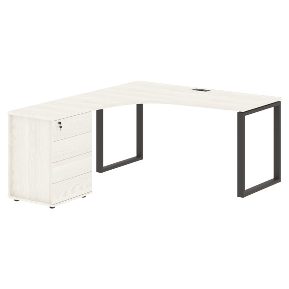 Стол эргономичный с тумбой EQCET 1518(L) 1560х1880х750 EDIS