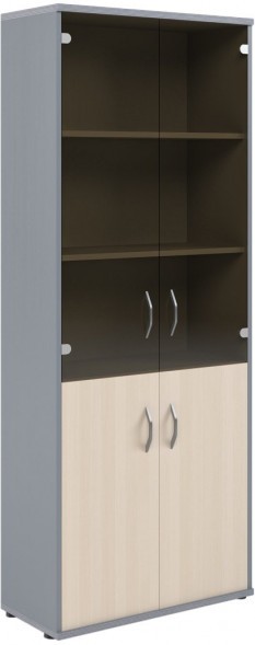 Шкаф комбинированный СТ-1.2 Клен/Металлик 770*365*1975 IMAGO