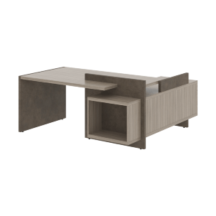 Стол СФ-531221 Дрифтвуд /Бетон чикаго темно-серый 1800х1798х840 WOOD&STONE