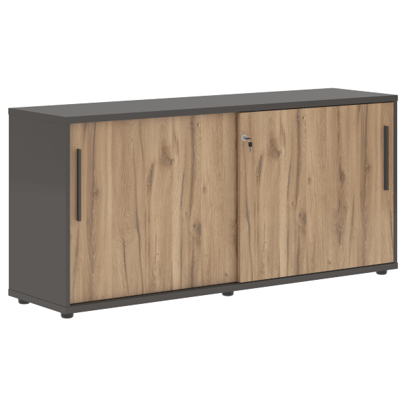 Шкаф низкий с дверьми купе ELC 1643 1606х430х750 EDIS