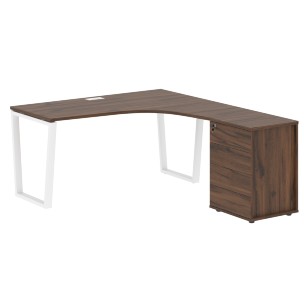 Стол эргономичный с тумбой EVCET 1518(R) 1560х1880х750 EDIS