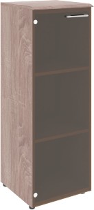 Шкаф колонка с стеклянной дверью и топом WMC 42.2 Дуб Сонома 432х432х1184 WAVE