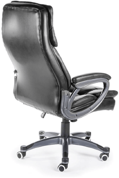 Кресло руководителя Мэдисон чёрная экокожа