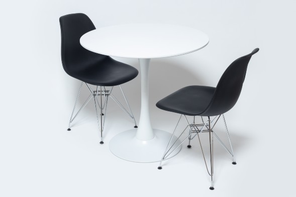 Стол Tulip style белый, d-90 см