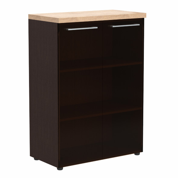 Шкаф со стеклянными дверьми и топом AMC 85.7 850х456х1201 ALTO