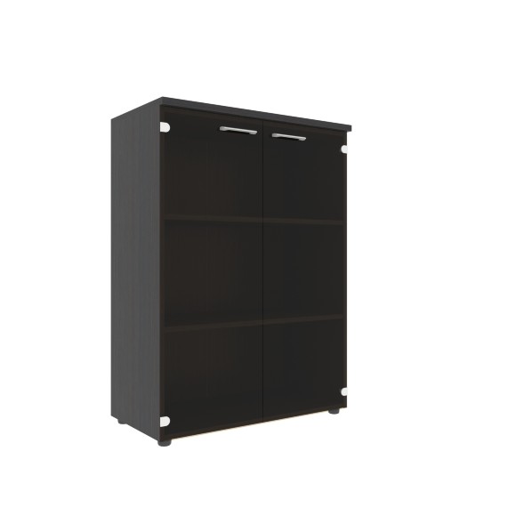 Шкаф со стеклянными дверьми и топом XMC 85.2 Легно темный 856х432х1190 XTEN в Балашихе 